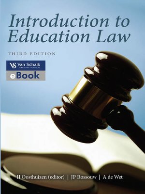 cover image of Introduction to Education Law